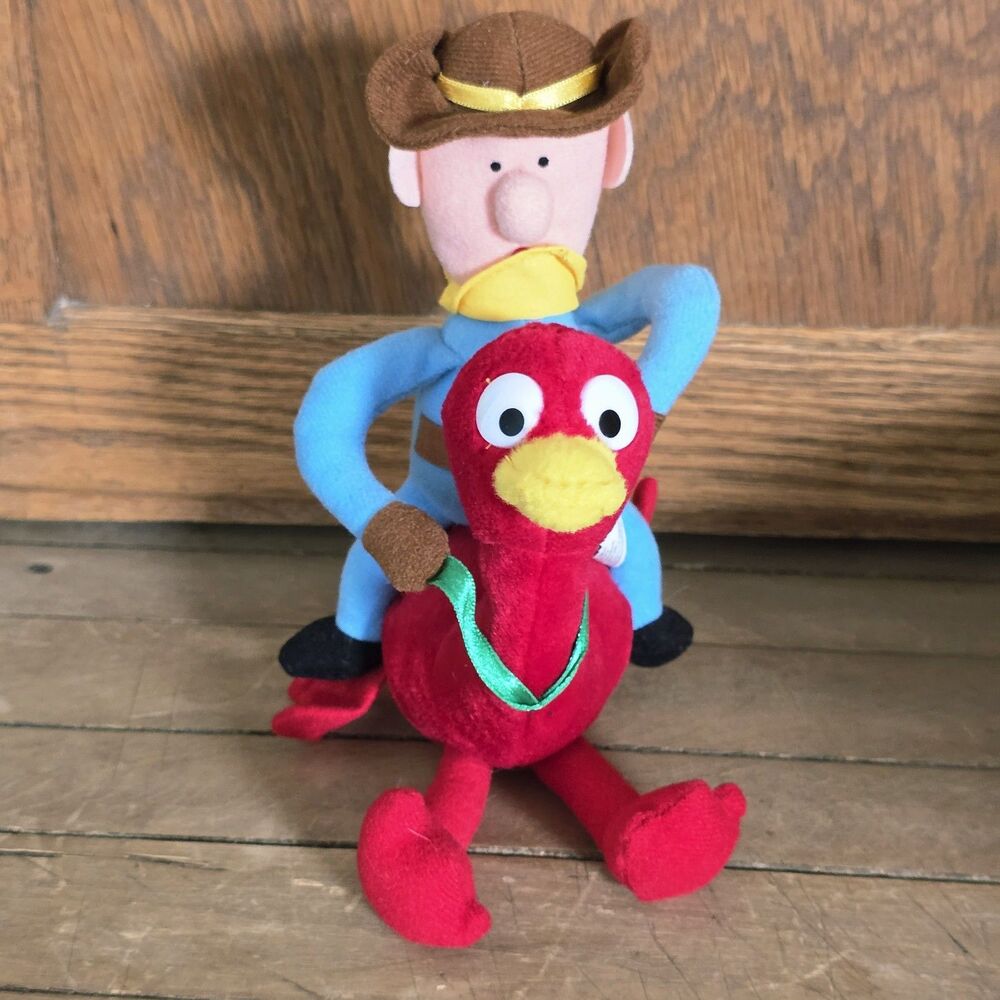 Stuffins Rudolph Cowboy Riding Ostrich Island of Misfit Toys 1999 Plush CVS 10"